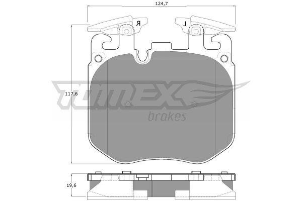 Tomex TX 18-50 Brake Pad Set, disc brake TX1850