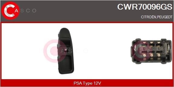 Casco CWR70096GS Power window button CWR70096GS