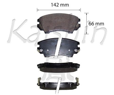 Kaishin FK10206 Brake Pad Set, disc brake FK10206