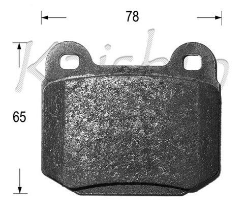 Kaishin FK10125 Brake Pad Set, disc brake FK10125