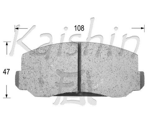 Kaishin FK5004 Brake Pad Set, disc brake FK5004