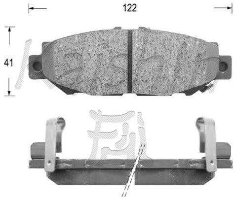 Kaishin FK2112 Rear disc brake pads, set FK2112