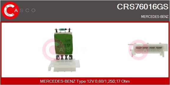 Casco CRS76016GS Resistor, interior blower CRS76016GS