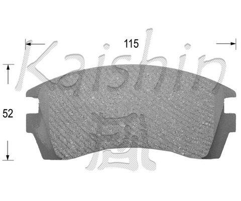 Kaishin FK1176 Brake Pad Set, disc brake FK1176