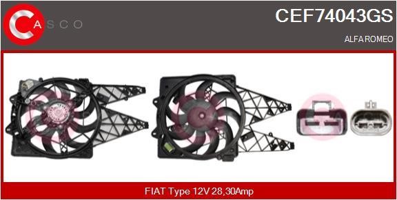Casco CEF74043GS Electric Motor, radiator fan CEF74043GS