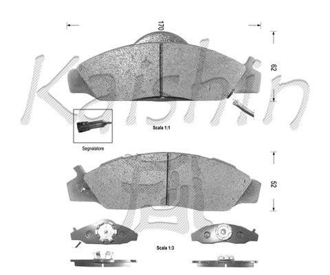 Kaishin FK10020 Brake Pad Set, disc brake FK10020