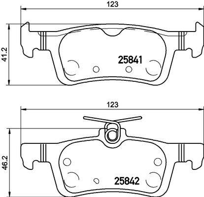 Kaishin FK20076 Brake Pad Set, disc brake FK20076