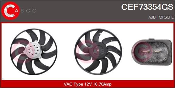 Casco CEF73354GS Hub, engine cooling fan wheel CEF73354GS