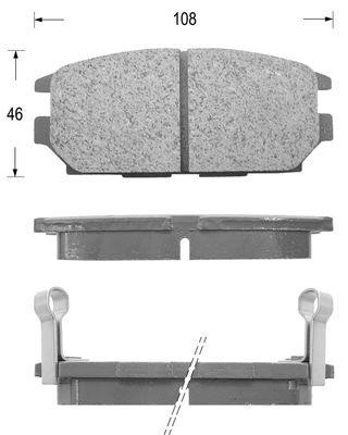 Kaishin FK6049 Brake Pad Set, disc brake FK6049