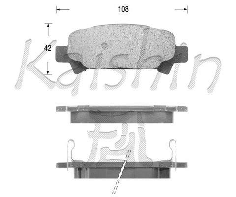 Kaishin FK7069 Brake Pad Set, disc brake FK7069