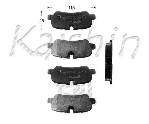 Kaishin FK10169 Brake Pad Set, disc brake FK10169