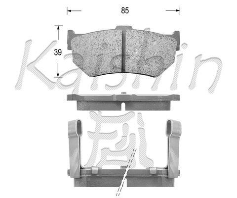 Kaishin FK5016 Brake Pad Set, disc brake FK5016