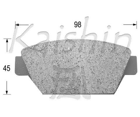 Kaishin FK6012 Brake Pad Set, disc brake FK6012