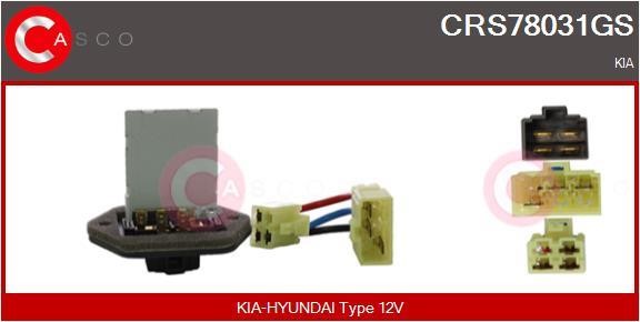 Casco CRS78031GS Resistor, interior blower CRS78031GS