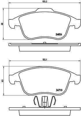 Kaishin FK20077 Brake Pad Set, disc brake FK20077