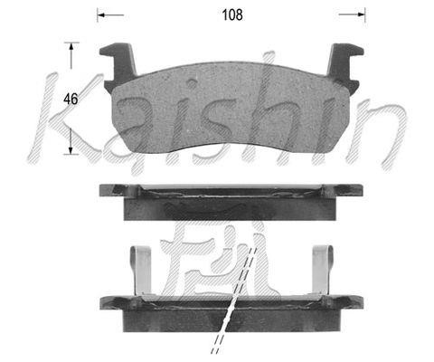 Kaishin FK1055 Brake Pad Set, disc brake FK1055