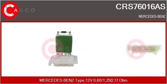 Casco CRS76016AS Resistor, interior blower CRS76016AS