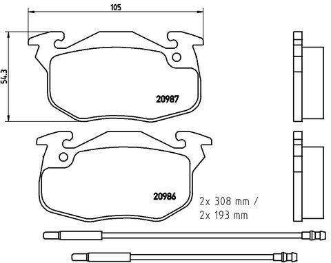 Kaishin FK20226 Brake Pad Set, disc brake FK20226