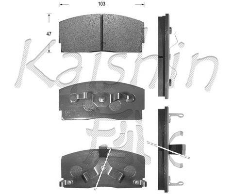 Kaishin FK0008 Front disc brake pads, set FK0008