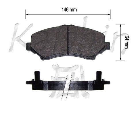 Kaishin FK10173 Front disc brake pads, set FK10173