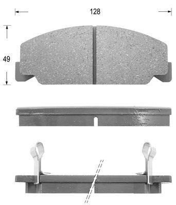 Kaishin FK5037 Brake Pad Set, disc brake FK5037