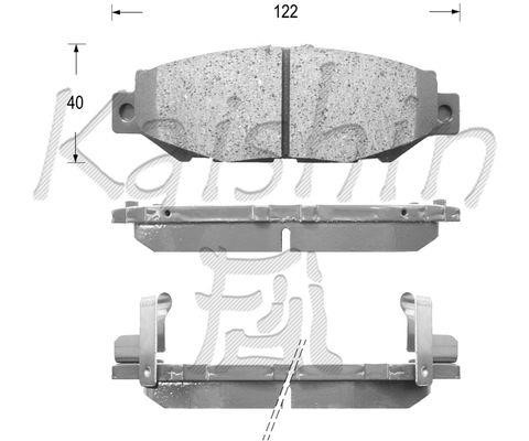 Kaishin FK2125 Front disc brake pads, set FK2125