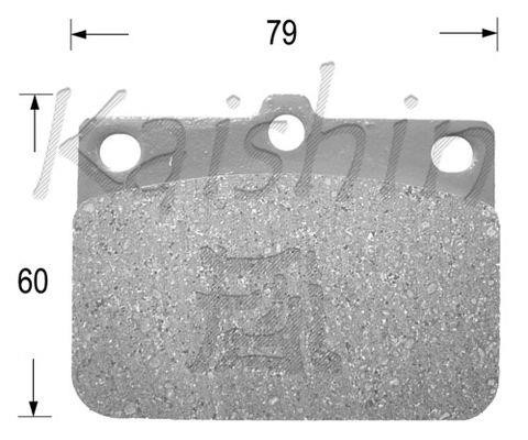 Kaishin FK6000 Brake Pad Set, disc brake FK6000
