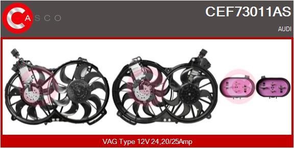 Casco CEF73011AS Electric Motor, radiator fan CEF73011AS