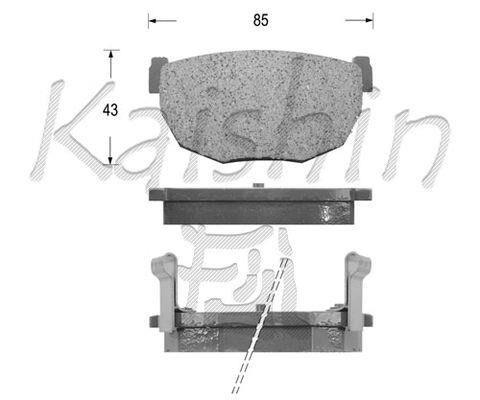 Kaishin FK1099 Front disc brake pads, set FK1099