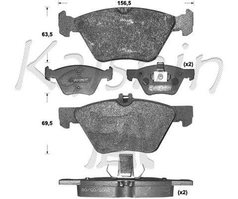 Kaishin FK10110 Brake Pad Set, disc brake FK10110