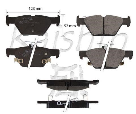 Kaishin FK7078 Rear disc brake pads, set FK7078