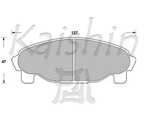 Kaishin FK0027 Brake Pad Set, disc brake FK0027