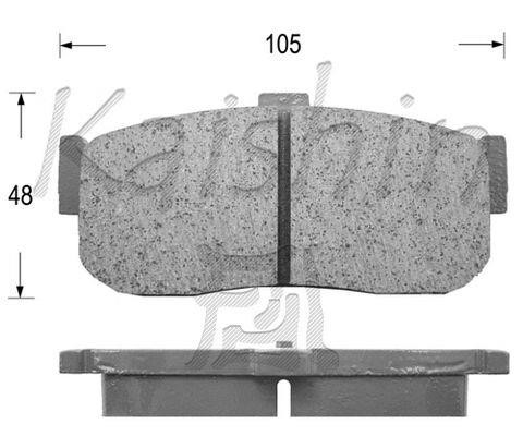 Kaishin FK1185 Brake Pad Set, disc brake FK1185