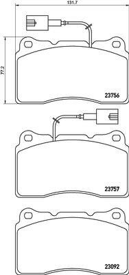 Kaishin FK20086 Brake Pad Set, disc brake FK20086