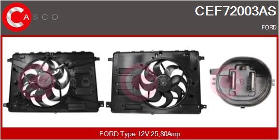 Casco CEF72003AS Electric Motor, radiator fan CEF72003AS