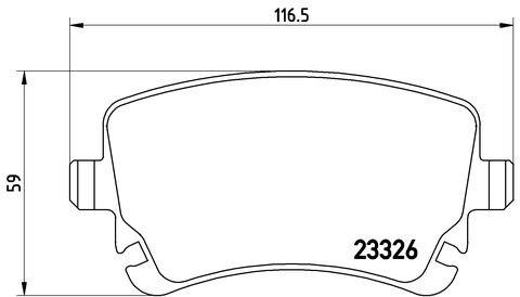 Kaishin FK20156 Brake Pad Set, disc brake FK20156