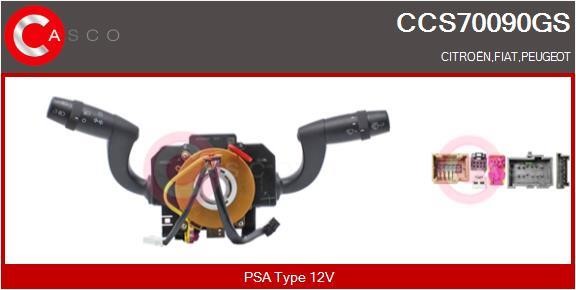 Steering column switch Fiat Ducato: CCS70090GS Casco Stalk switch