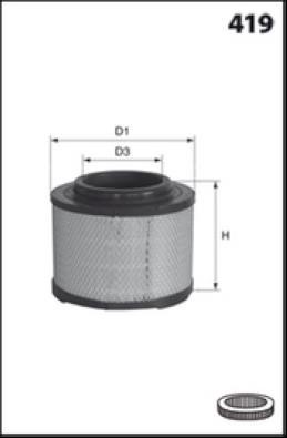 Misfat R151 Air filter R151