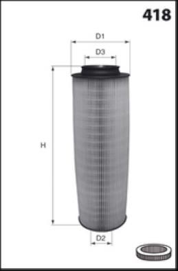 Misfat R152 Air filter R152