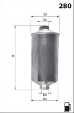 Misfat E121 Fuel filter E121