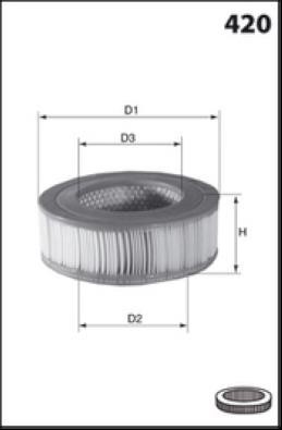 Misfat R745 Air filter R745