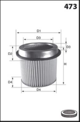 Misfat R1202 Air filter R1202