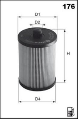 Misfat F158 Fuel filter F158