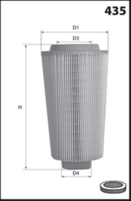 Misfat R141 Air filter R141