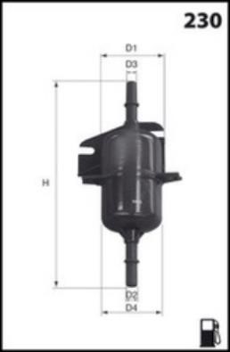 Misfat E109 Fuel filter E109