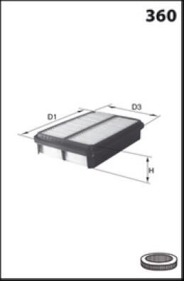 Misfat P610 Air filter P610