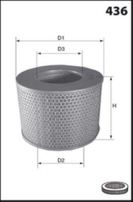 Misfat R467 Air filter R467