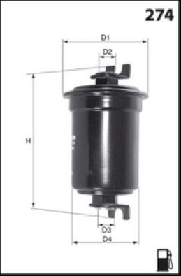 Misfat E118 Fuel filter E118