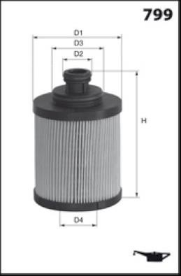 Misfat F155 Fuel filter F155