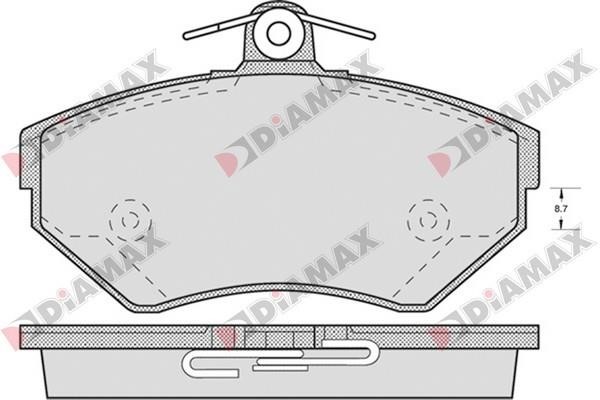 Diamax N09102 Brake Pad Set, disc brake N09102
